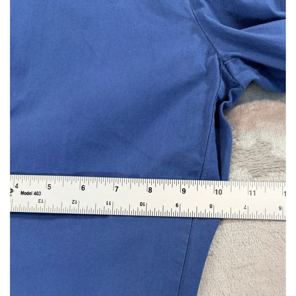 Patagonia Womens Cropped Pants Chino Organic Cotton Spandex Blue 8 - Picture 7 of 10